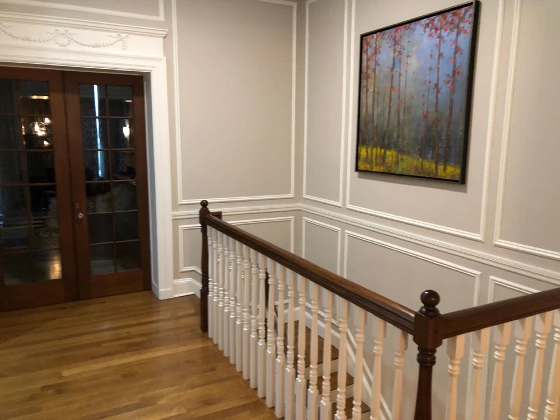 Stair railing detail